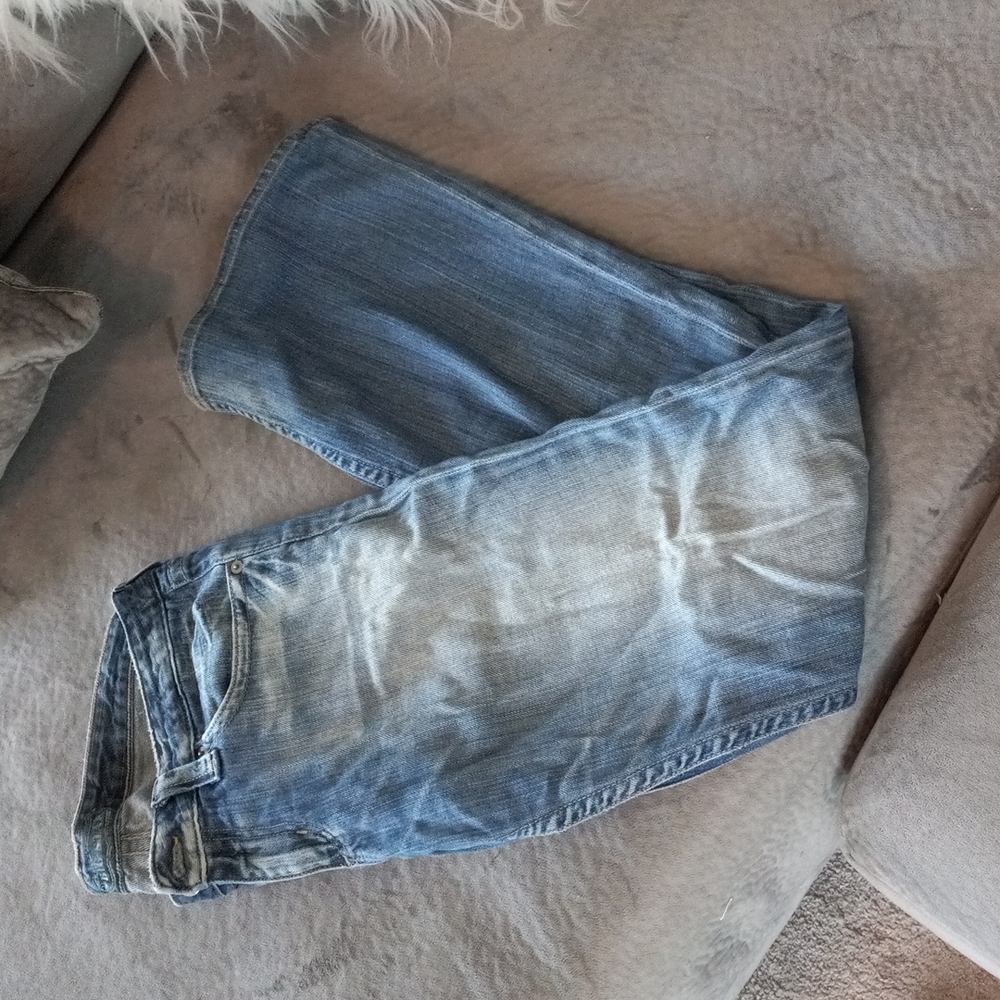 Size 29R Big star distressed color jeans
